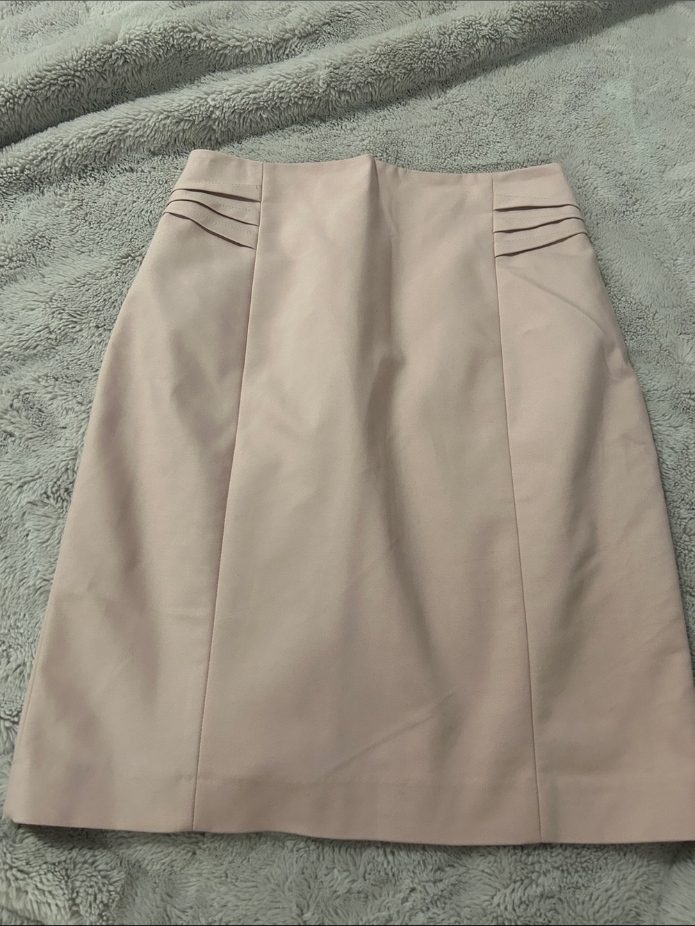 Express Blush A-Line Skirt with Waist Pleats